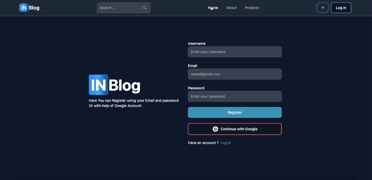 Modern Mern Blog Website project image